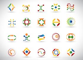 多彩游戏标志集合