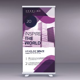 X展架模板易拉宝