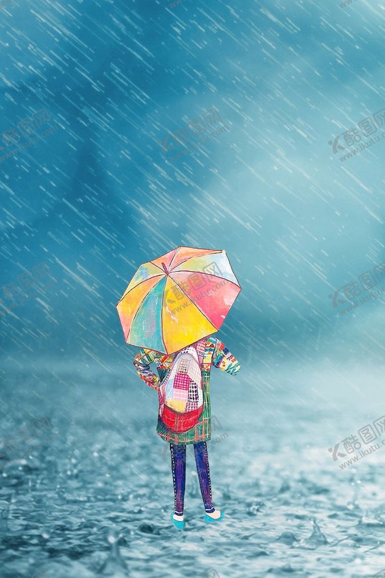 编号：14362610261732106539【酷图网】源文件下载-手绘雨伞