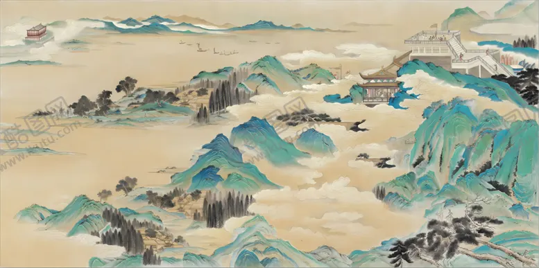编号：67852506252036103720【酷图网】源文件下载-新中式山水画