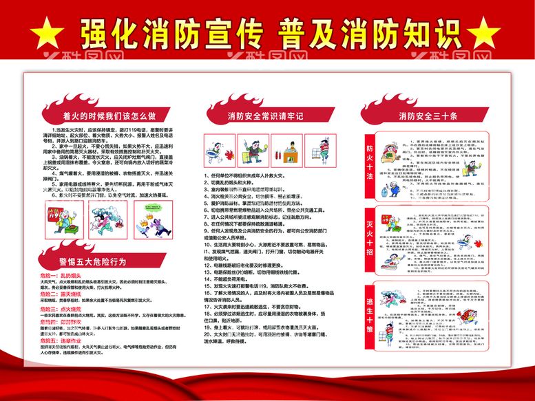 编号：12045310072020523978【酷图网】源文件下载-消防宣传