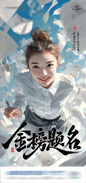 高考金榜题名创意海报