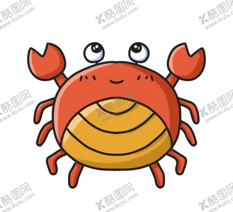 编号：15011602212226503108【酷图网】源文件下载-卡通螃蟹插画