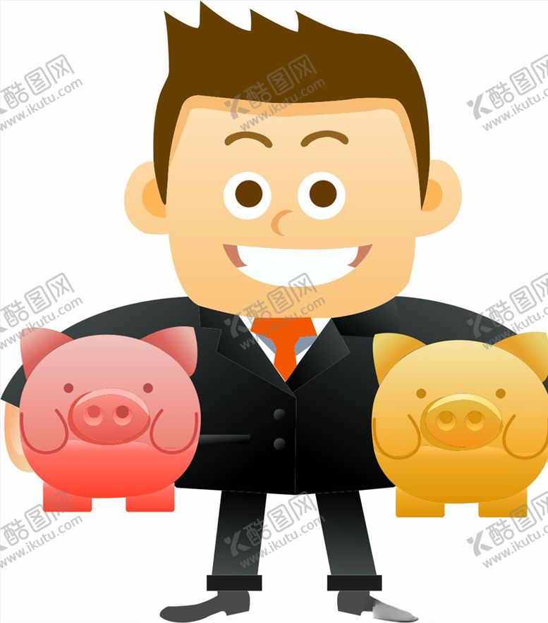 编号：84390209140736393599【酷图网】源文件下载-金融卡通人物