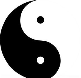 中国风采太极八卦图简易