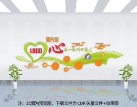 企业文化墙公司照片背景
