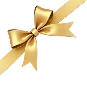 金色精美蝴蝶结装饰