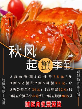 大闸蟹介绍秋风起黄螃