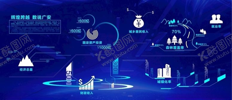 编号：47221809242200231684【酷图网】源文件下载-广安数字经济科技图标