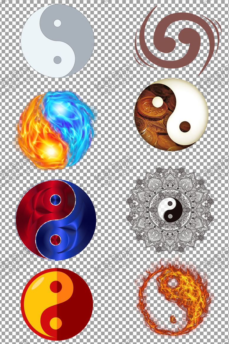 编号：71475610030956164570【酷图网】源文件下载-太极八卦图