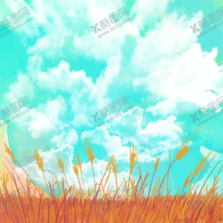 编号：35011812041422439703【酷图网】源文件下载-彩绘夏季原野风景