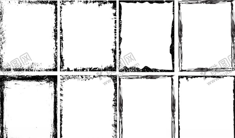 编号：97234809171353248791【酷图网】源文件下载-水墨矢量边框墨迹