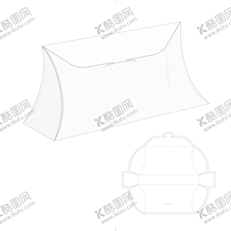 编号：39208409272358195906【酷图网】源文件下载-包装盒刀模图