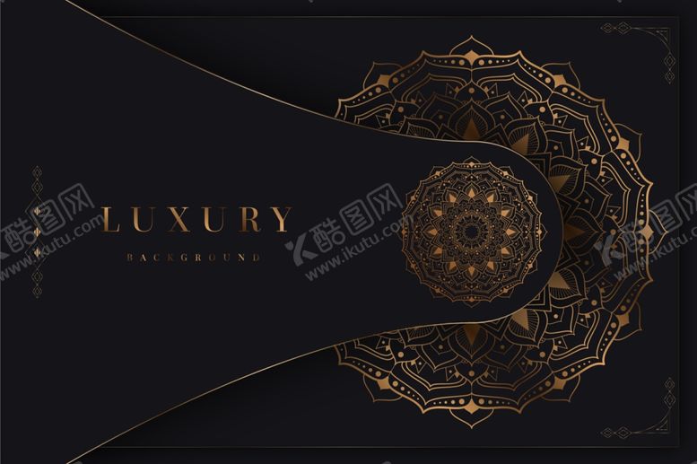 编号：95226109260856522299【酷图网】源文件下载-高端大气金色复古花纹背景