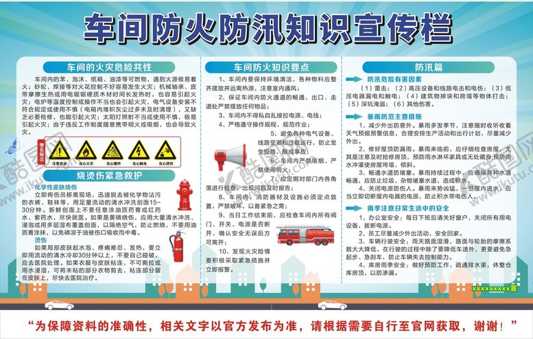 编号：51134212011432236073【酷图网】源文件下载-防火防汛知识宣传栏