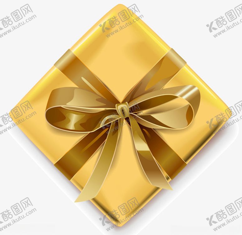 编号：53022205022036576638【酷图网】源文件下载-金色礼物金色礼盒蝴蝶结