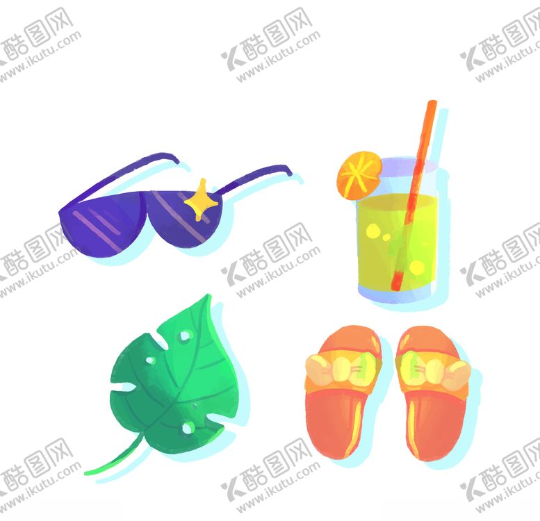 编号：13614110070942386769【酷图网】源文件下载-夏日元素