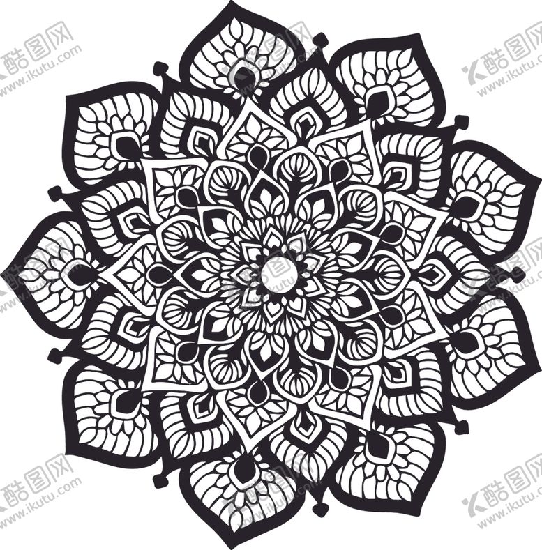 编号：75886109250222527990【酷图网】源文件下载-曼陀罗花纹
