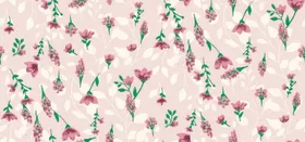 小碎花手绘叶子手绘