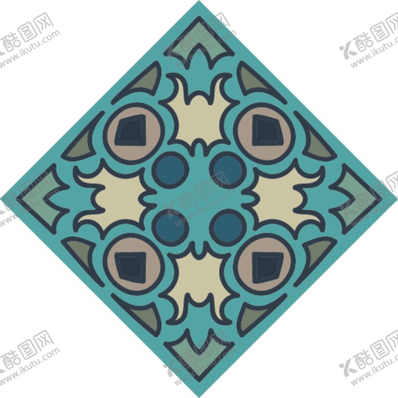 编号：26662809291135013921【酷图网】源文件下载-古典少数民族花纹底纹矢量