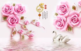3D玫瑰