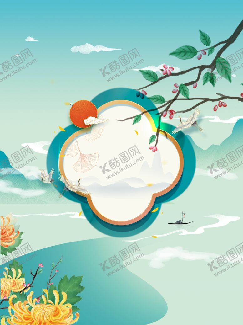 编号：48832412011334203519【酷图网】源文件下载-国潮背景中式国风传统文化