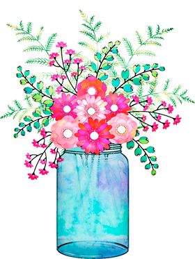水彩花卉