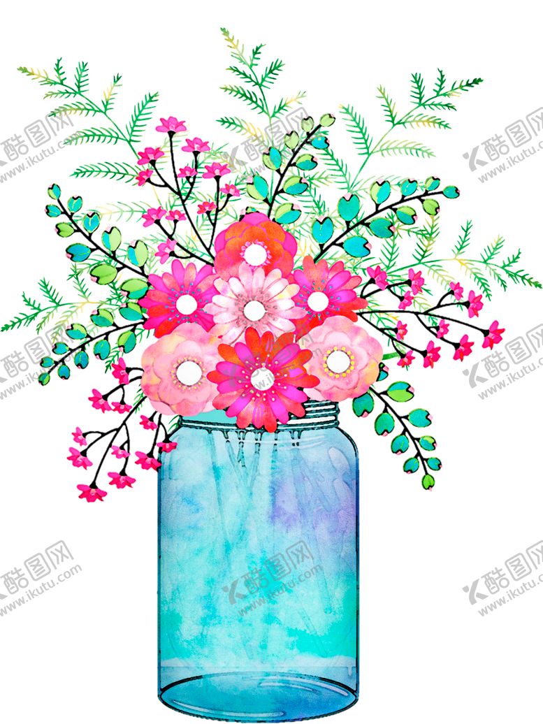 编号：83828609291735243989【酷图网】源文件下载-水彩花卉