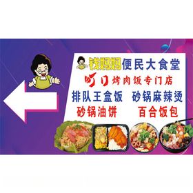 美食城金色分区牌指示牌