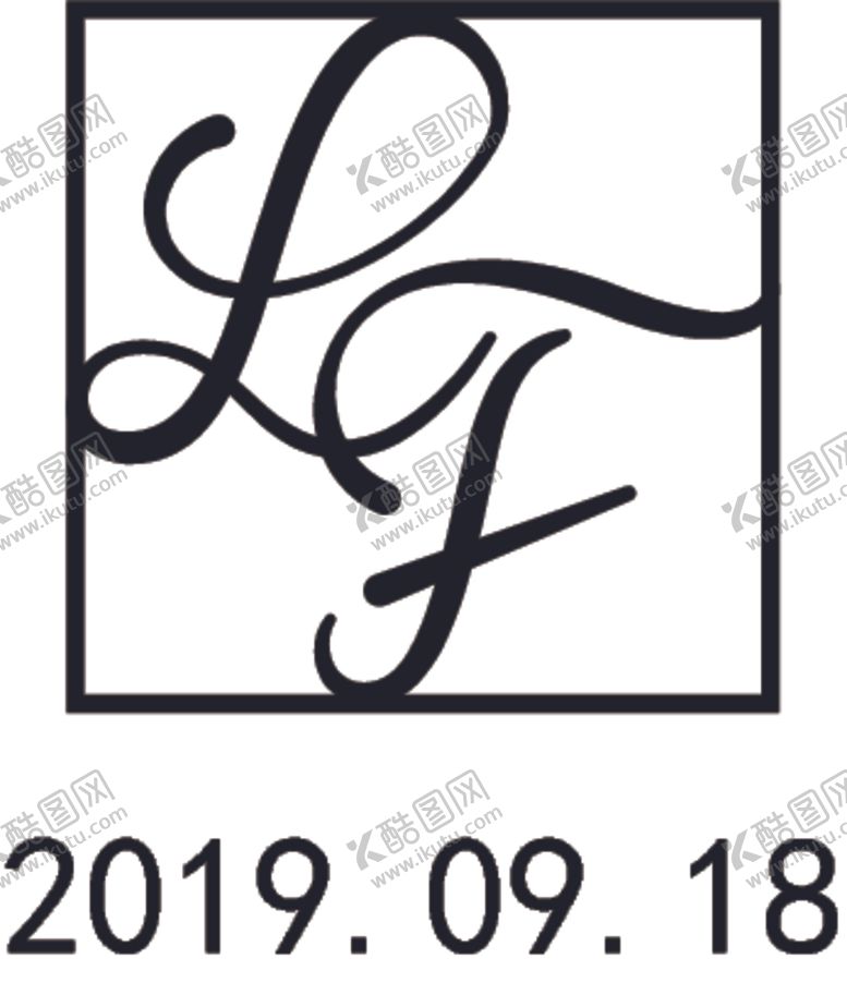 编号：95749010150612469519【酷图网】源文件下载-婚礼logo英文logo字