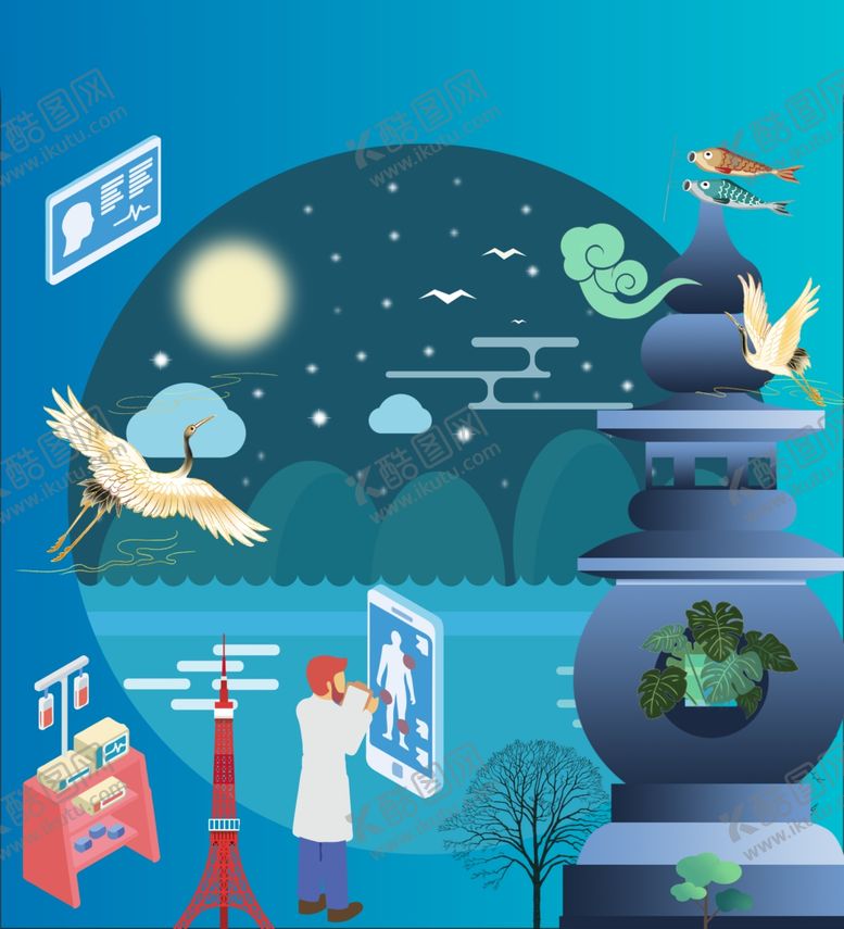 编号：36329205030544529320【酷图网】源文件下载-绘制星空插画