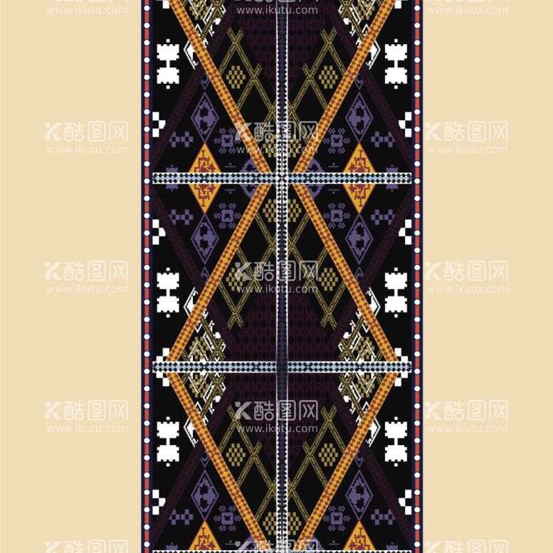 编号：49386509260526213745【酷图网】源文件下载-大牌名族风纹理数码印花