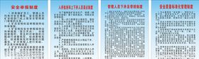 矿井安全制度牌