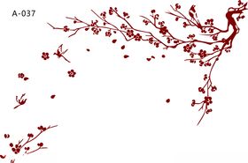 对角花矢量图片