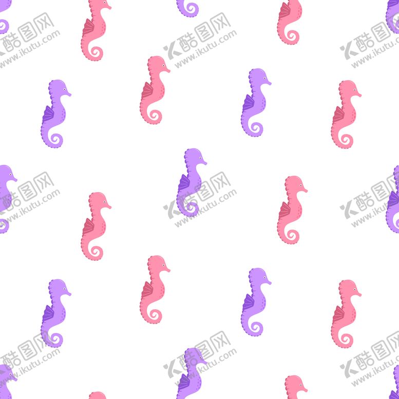 编号：07465909222204143096【酷图网】源文件下载-海马图案