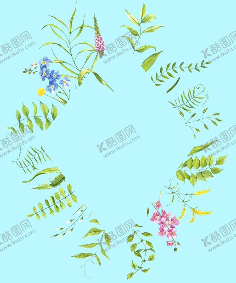编号：30548406290817525608【酷图网】源文件下载-植物边框