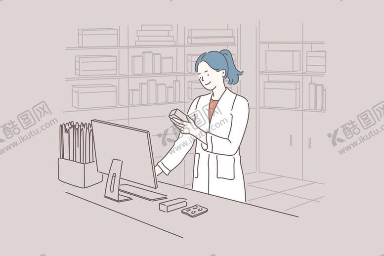 编号：87299309182001195716【酷图网】源文件下载-简约人物生活形象插画