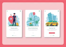 出行应用界面展示