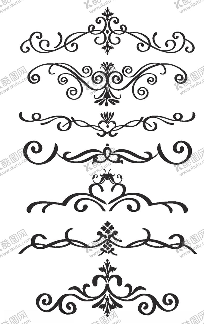 编号：94518209202254493023【酷图网】源文件下载-古典花纹欧装饰花纹简欧花边