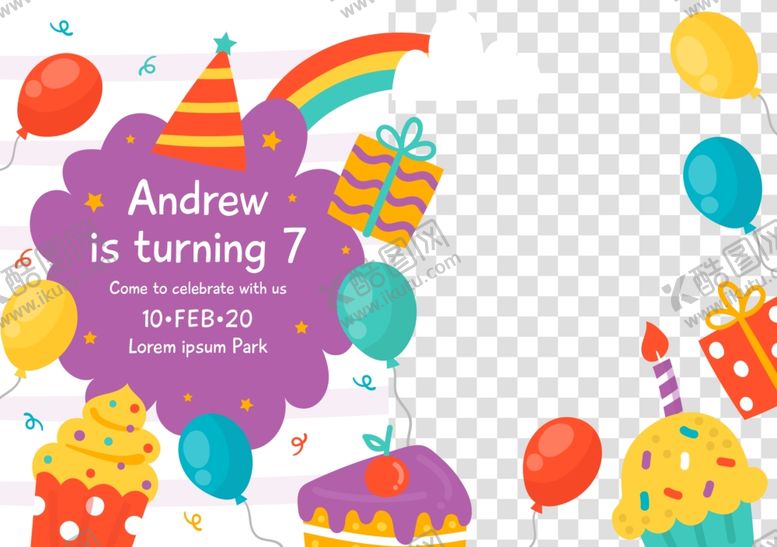 编号：46956509240227129845【酷图网】源文件下载-生日邀请函