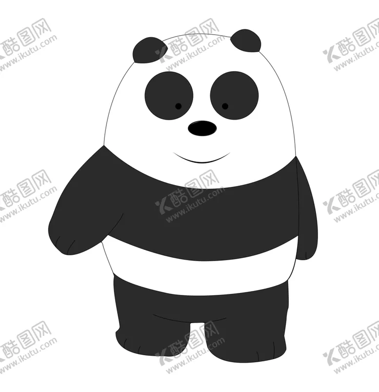 编号：81323104180730498734【酷图网】源文件下载-手绘熊猫