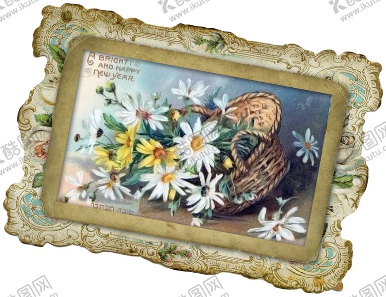 编号：96619810091117057522【酷图网】源文件下载-植物菊花装饰油画