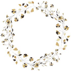 简约手绘花环