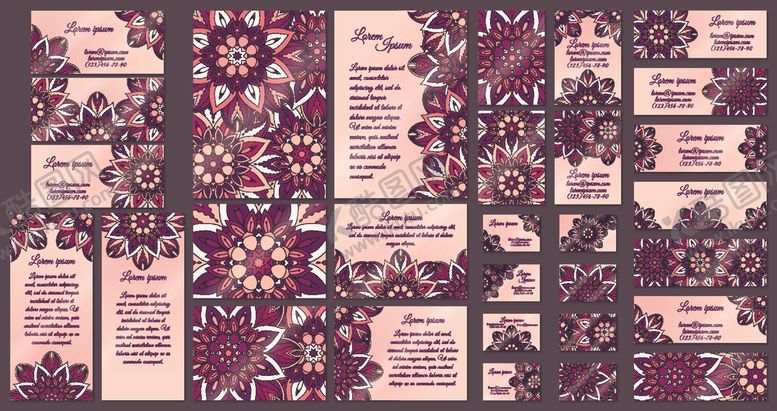 编号：66460909221637487075【酷图网】源文件下载-复古花纹背景