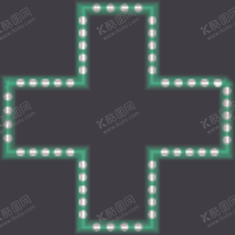 编号：16016707062108423497【酷图网】源文件下载-霓虹灯十字