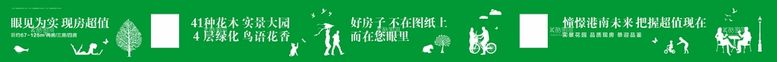 编号：85259211172322596186【酷图网】源文件下载-绿墙 围挡 房地产广告