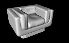 C4D扶手椅模型