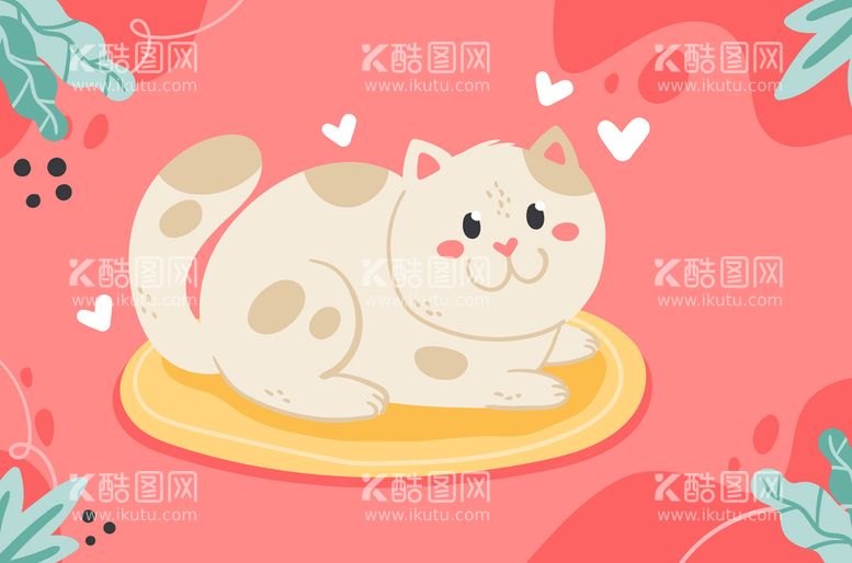 编号：90842609122326250718【酷图网】源文件下载-猫咪背景可爱猫猫壁纸