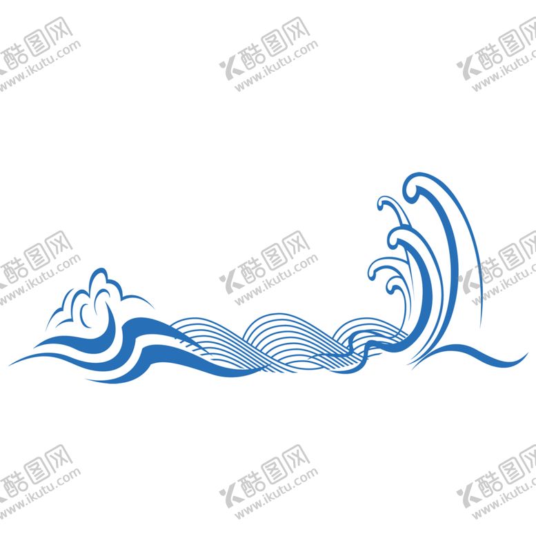 编号：53470507070553351303【酷图网】源文件下载-矢量手绘波纹水纹海浪