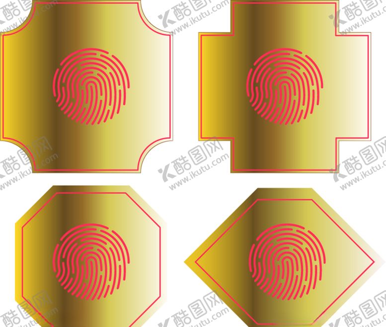 编号：76039410211228445347【酷图网】源文件下载-金属牌装饰指纹框